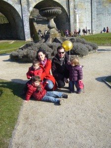 Avec Aicha, Adam et Noam.