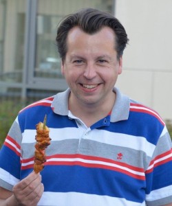 Papa a enfin eu sa brochette !